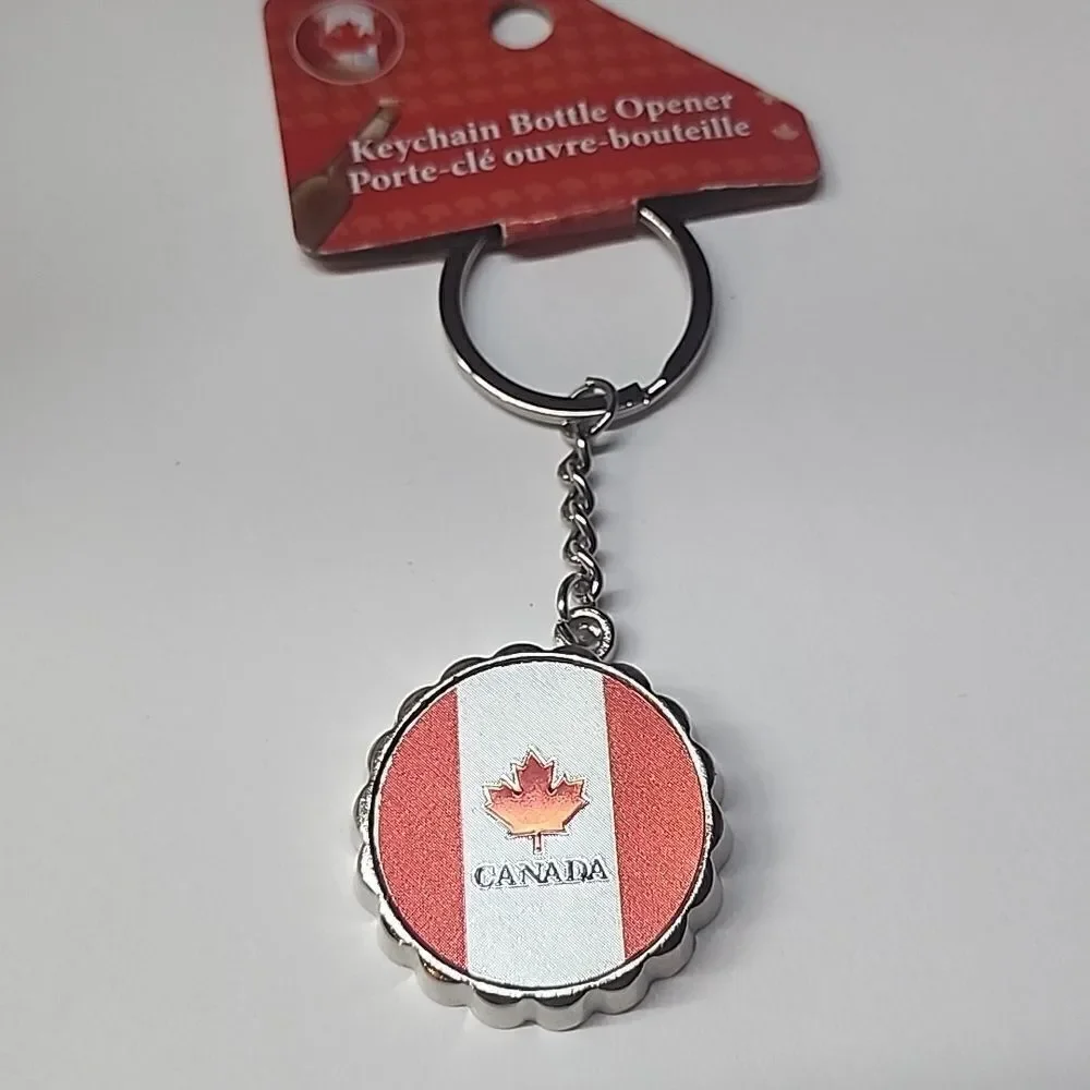 Canada Bottle Opener Keychain